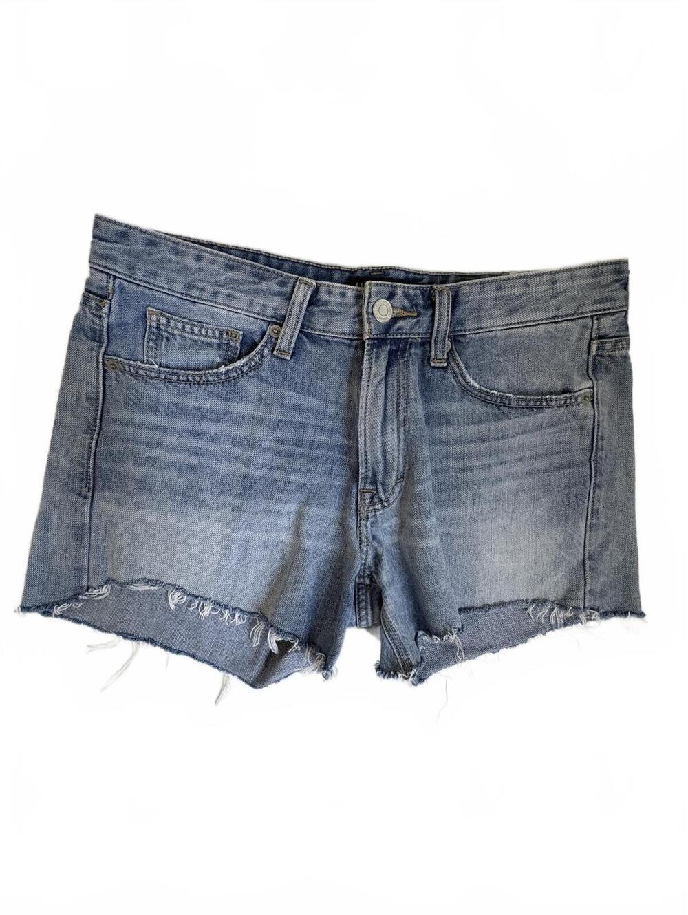 Lucky Brand | Women’s Medium Wash Distressed Boyfriend Short‎ Frayed Hem Sz 2/24